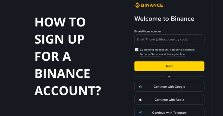 how to sign up for a binance account