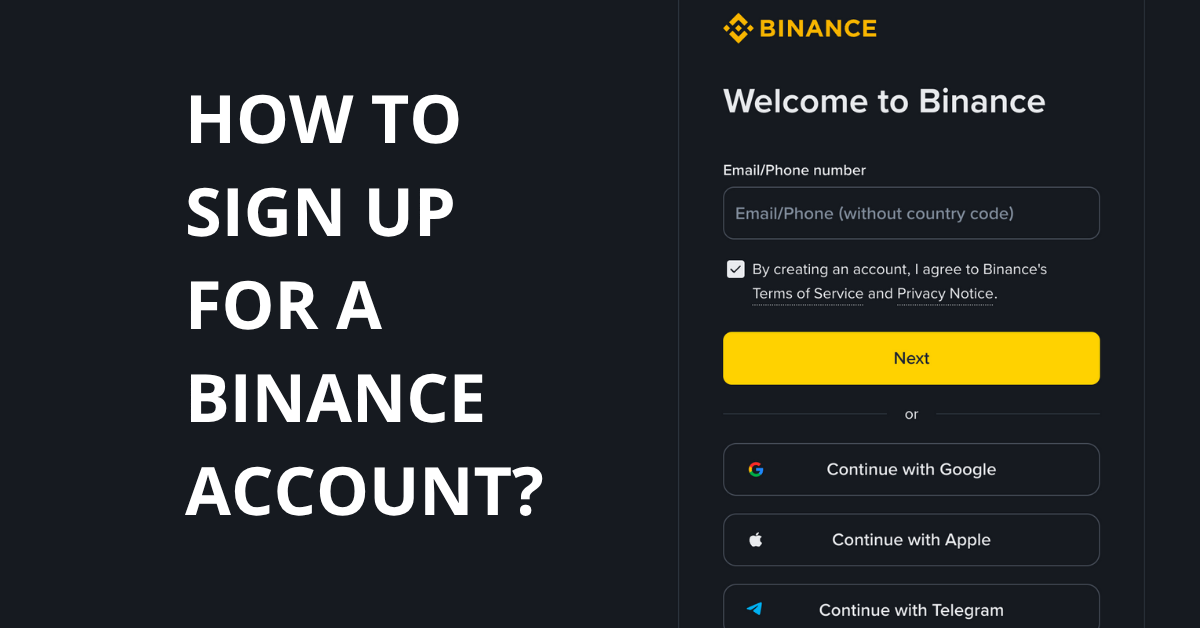 Read more about the article How to sign up for a Binance account?